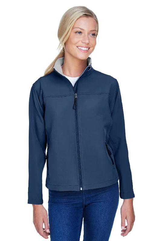 Devon & Jones Womens Wind & Water Resistant Full Zip Jacket - Navy Blue