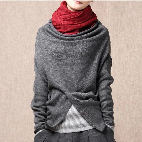 Dark gray Oversize Sweater shirt