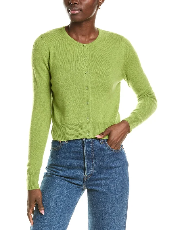 Forte Cashmere Cropped Cashmere Cardigan