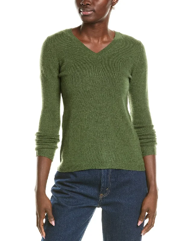 Forte Cashmere V-Neck Cashmere Sweater