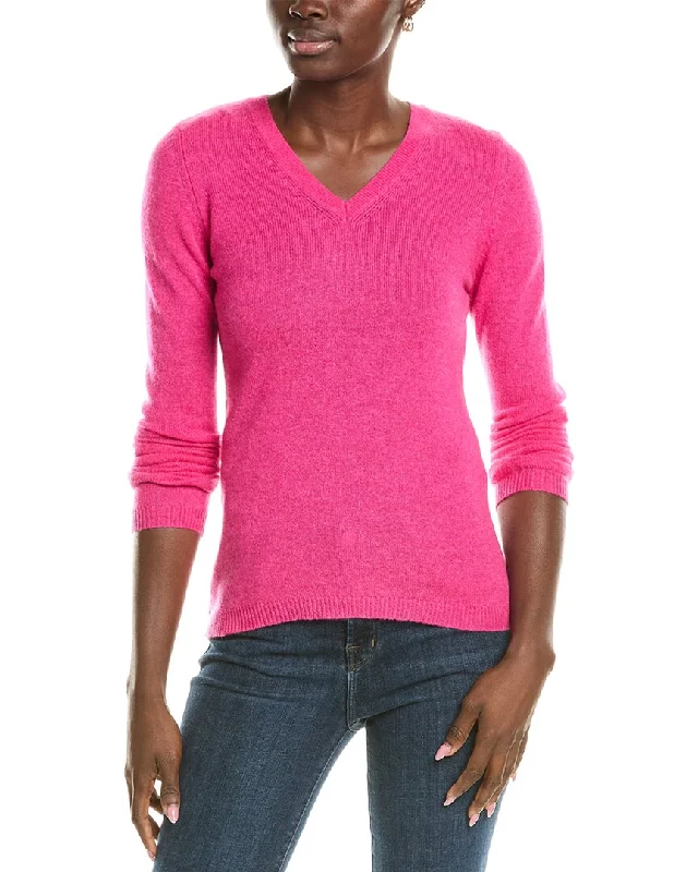 Forte Cashmere V-Neck Cashmere Sweater