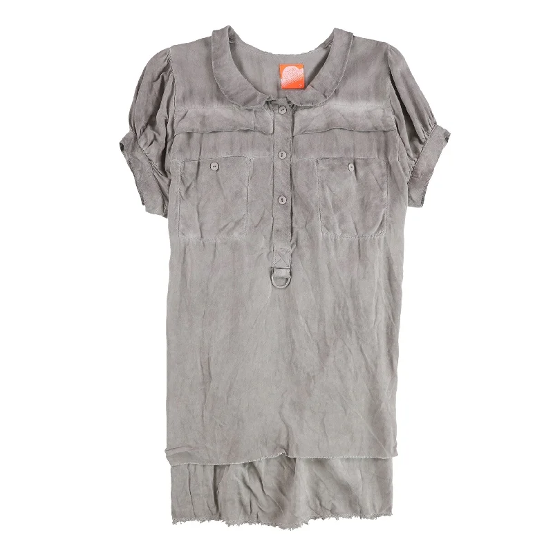 Local Celebrity Womens Solid Basic T-Shirt, Grey, Small