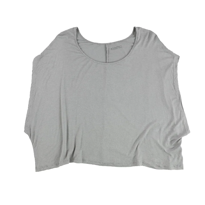 Mouchette Womens Solid Boxy Basic T-Shirt