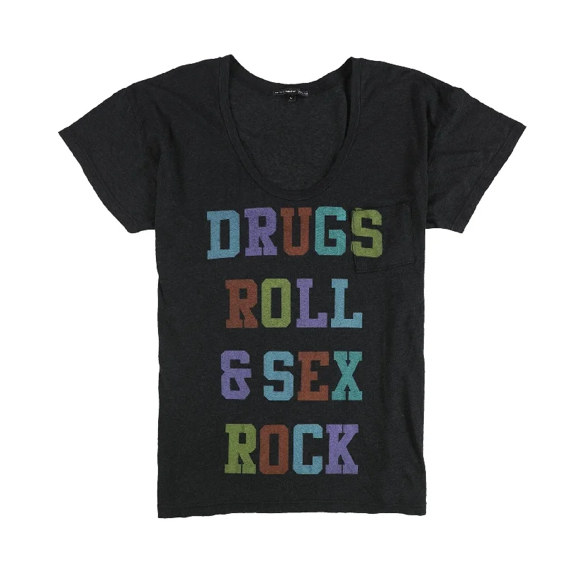 Truly Madly Deeply Womens Drugs Roll & Sex Rock Graphic T-Shirt