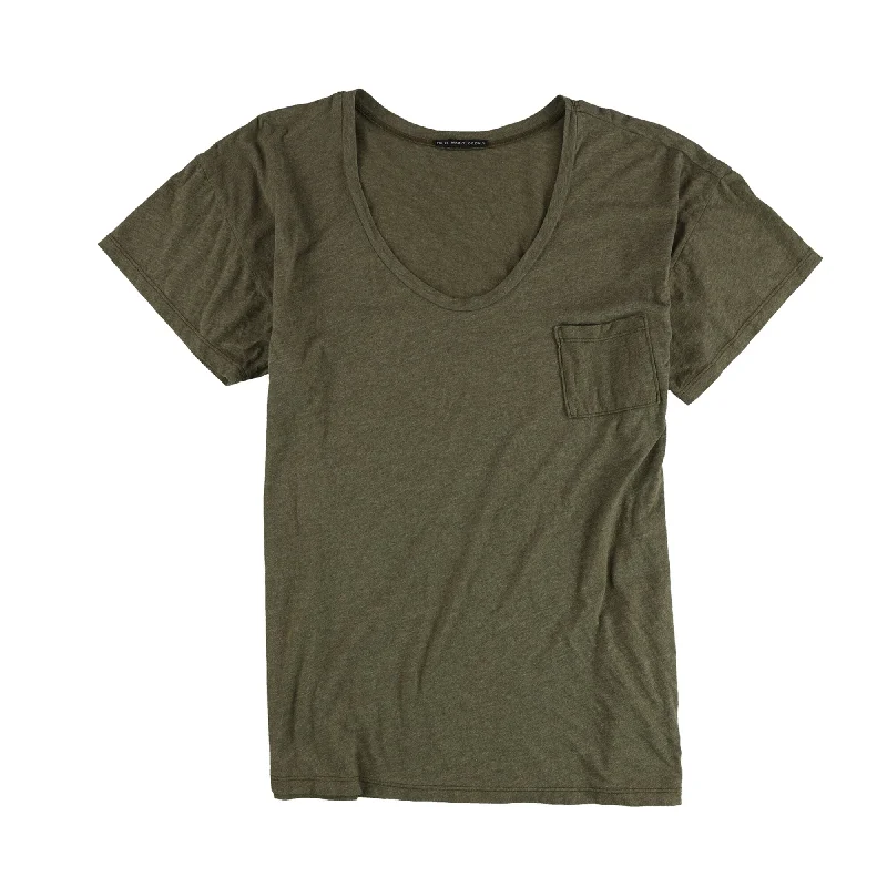 Truly Madly Deeply Womens Heathered Pocket Basic T-Shirt