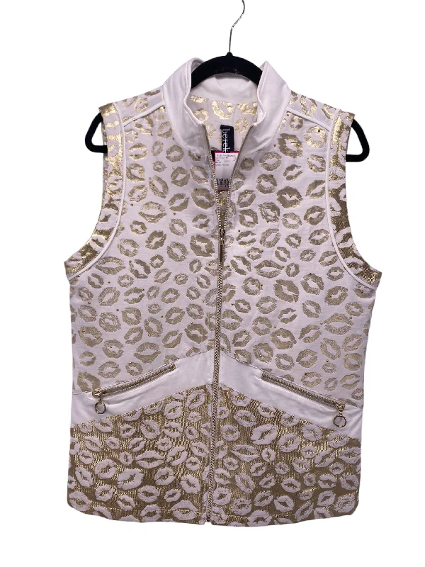 Berek Misses Size Medium Cream Animal Vest