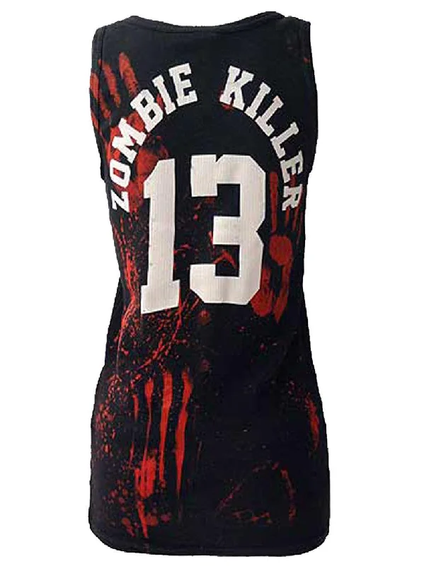 Darkside - ZOMBIE KILLER 13 - Ribbed Vest Top - Black