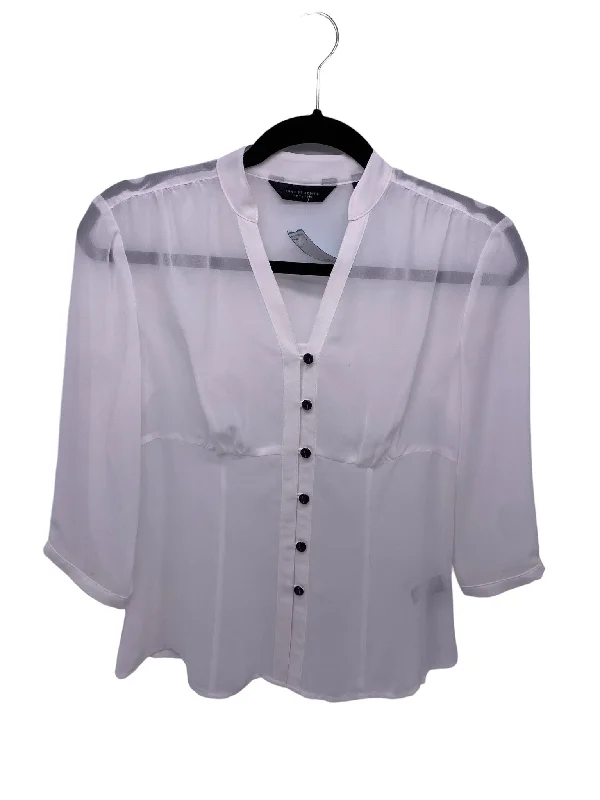 Investments Misses Size 4P White 3/4 Blouse