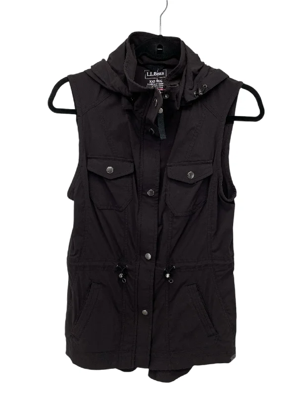 LL Bean Misses Size XXS Black Vest