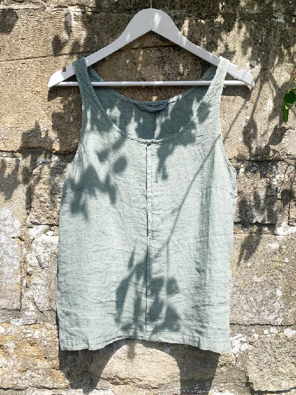 'Soyo' Linen Vest Top