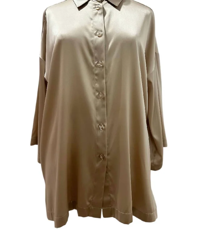 Women's Leiji Veste Chemise Shirt In Champagne