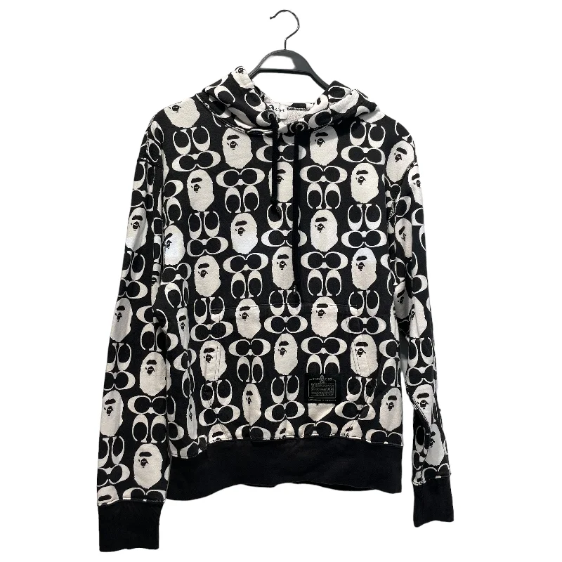 BAPE/Hoodie/S/Black/Cotton/All Over Print/001PPH731901C