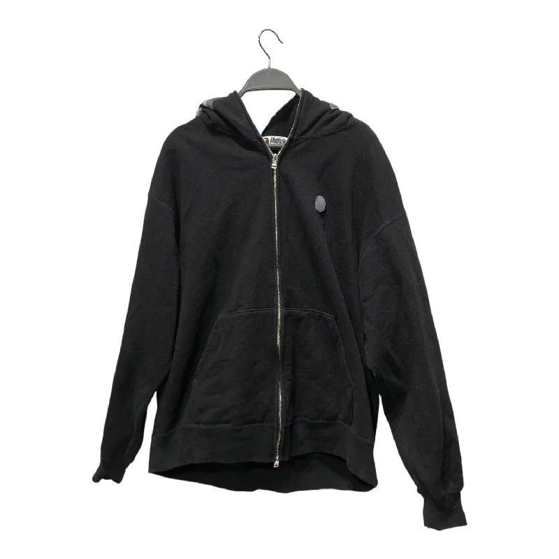 BAPE/Zip Up Hoodie/M/Cotton/BLK/SHARK ZIP UP HOODIE