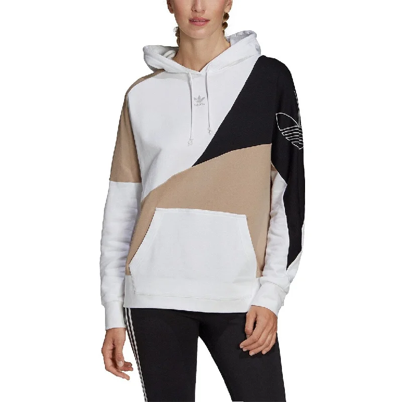 Adidas Women's Originals Colorblock Hoodie Brown Size Extra Small