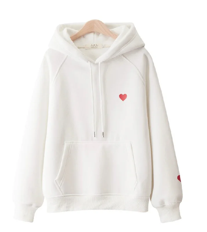 Hoodie loose plus fleece top  233