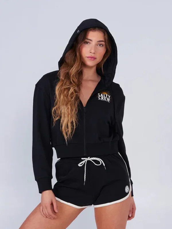 Women's Cruisin Crop Zip Up Hoodie