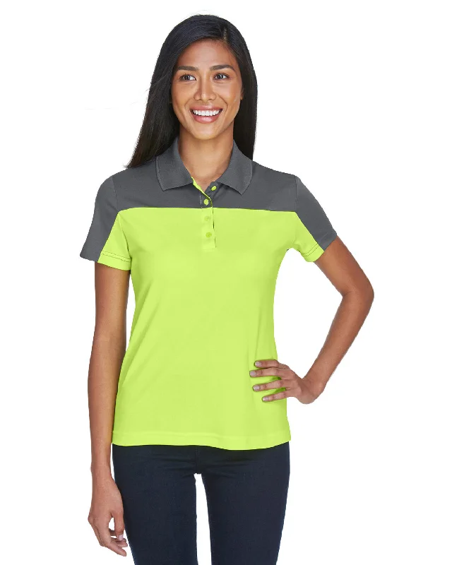 Core 365 CE101W Ladies' Balance Colorblock Performance Piqu Polo