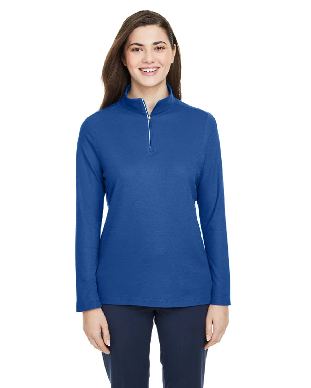 Core 365 CE405W Ladies' Fusion ChromaSoft Pique Quarter-Zip