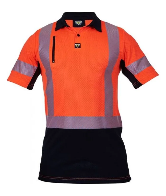 Hi Vis D/N Mens Microvent Premium Polo