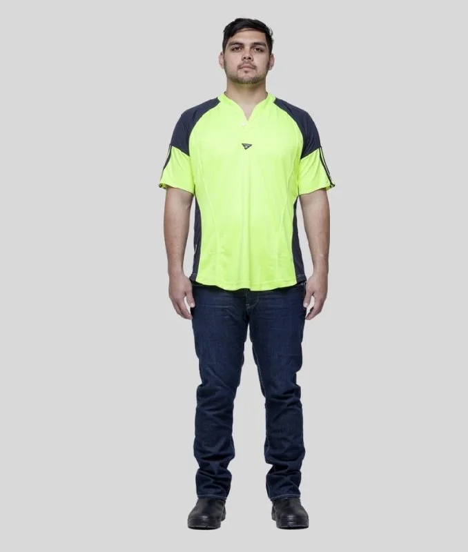 Hi Vis Fitted Rugger Polo Shirt