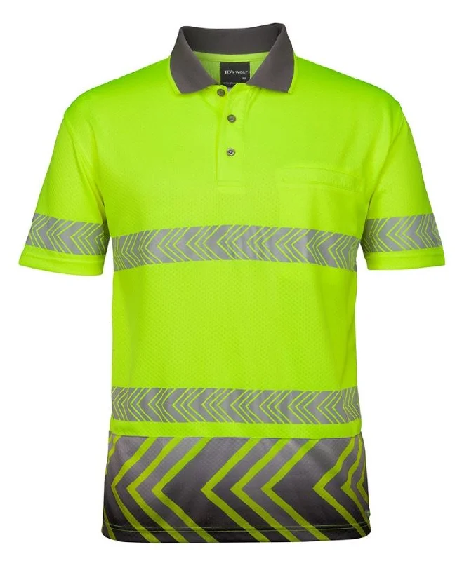 Hi Vis S/S Arrow Sub Polo with Segmented Tape