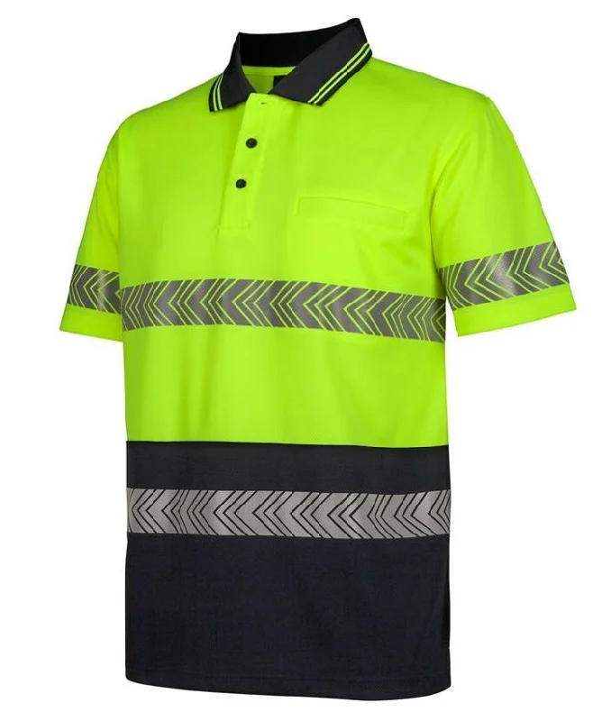 Hi Vis S/S Segmented Tape Polo