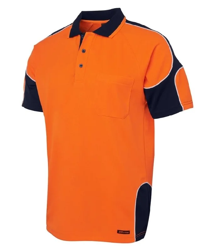 Hi Vis, Short Sleeve, Arm Panel Polo