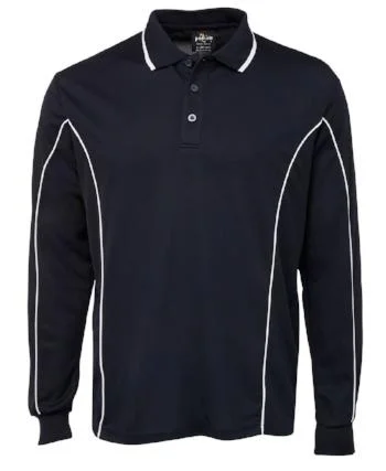 7PIPL  JB's L/S Piping Polo