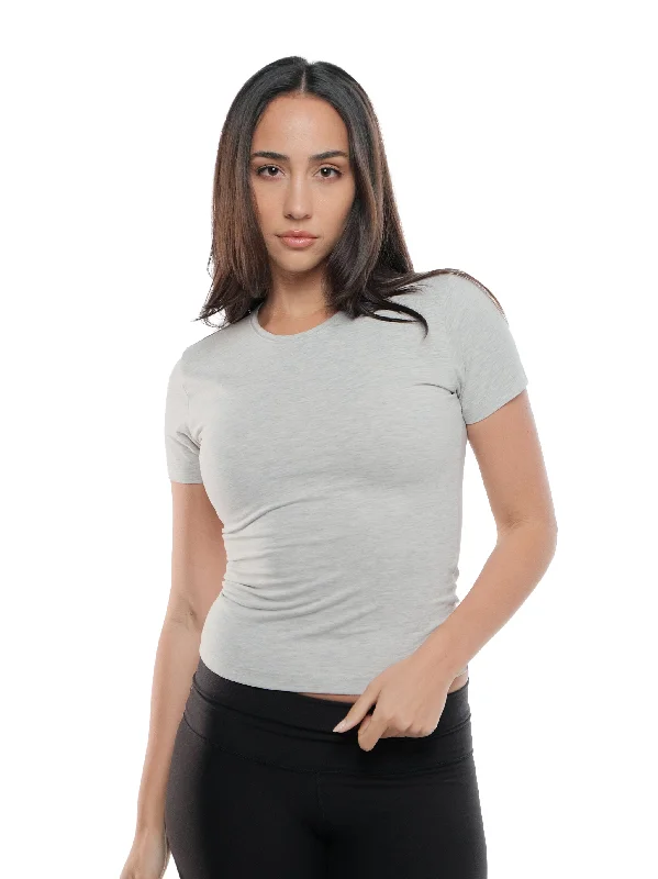 CLOUD GREY SHORT SLEEVE TOP