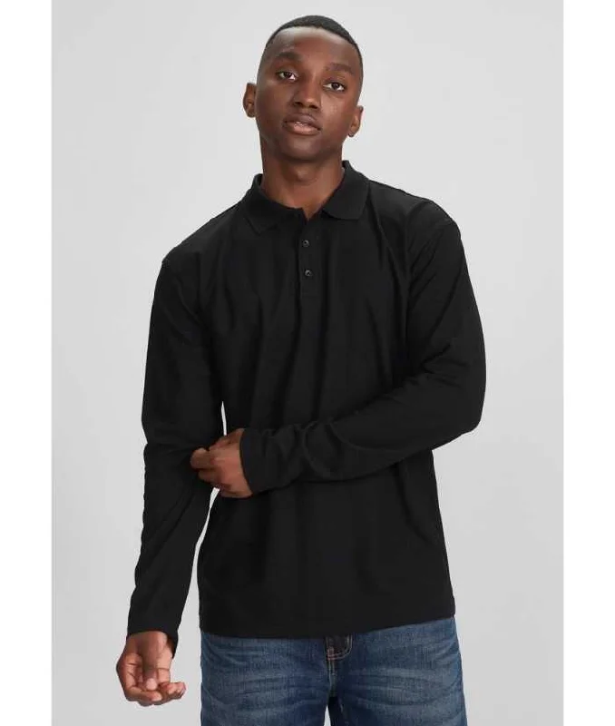 Mens Crew Long Sleeve Polo