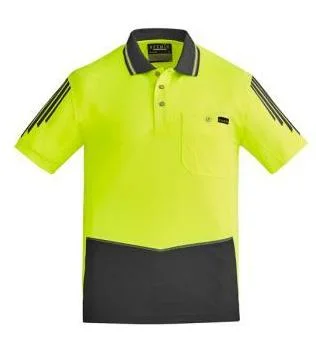 Mens Hi Vi Flux Short Sleeve Polo