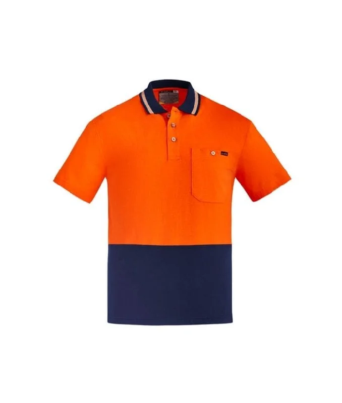 Mens Hi Vis 100% Cotton S/S Polo