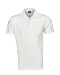 P07 White Painters Light Weight Cotton Pique Polo