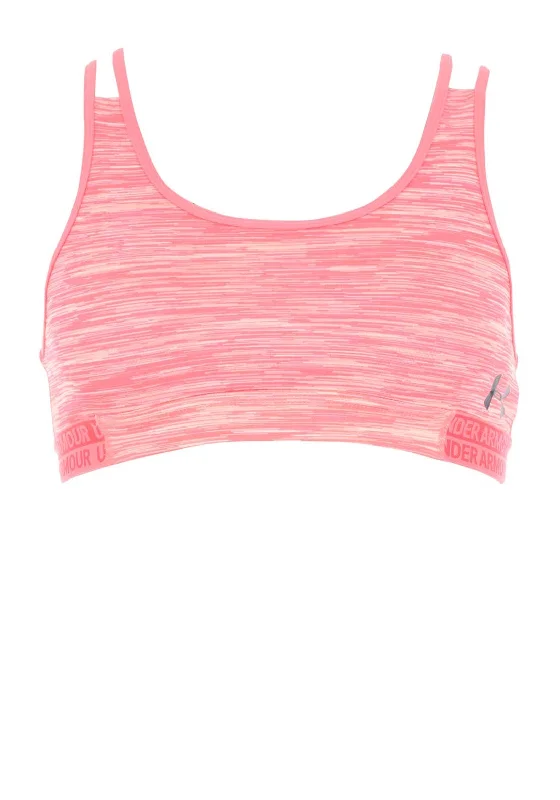 Under Armour Girls Heatgear Crop Top, Coral