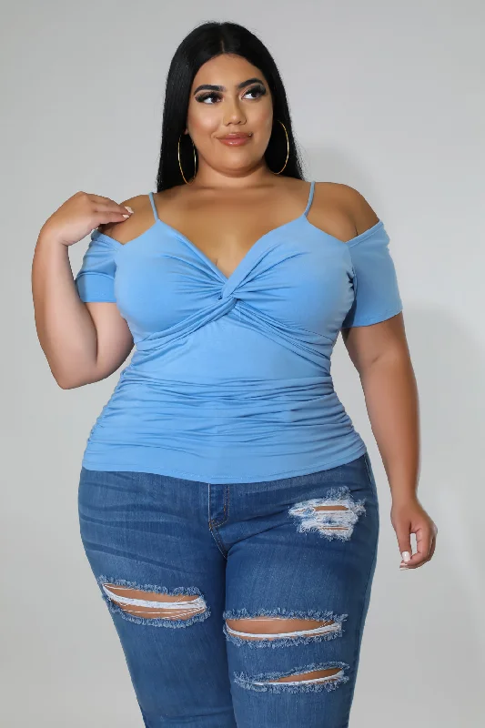 Fasheabe  Plus Size Stretch V-Neck Sleeveless Top