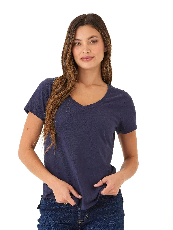 Pattie Classic Jersey V-Neck Tee