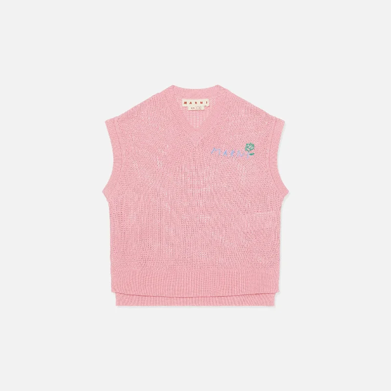 Marni V-Neck Sweater - Pink Gummy